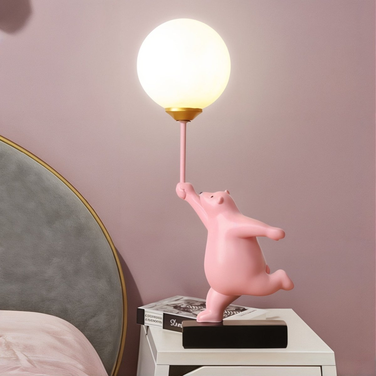BeerLuxe - Lampe de table avec ours mignon et éclairage intime
