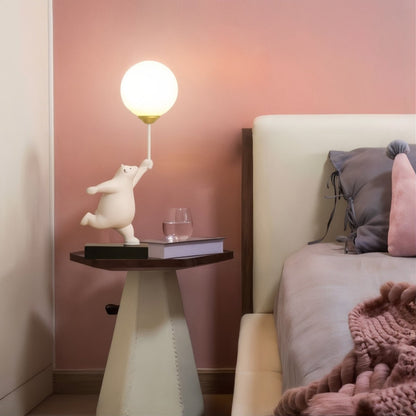 BeerLuxe - Lampe de table avec ours mignon et éclairage intime