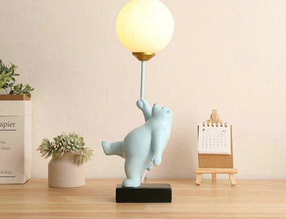 BeerLuxe - Lampe de table avec ours mignon et éclairage intime