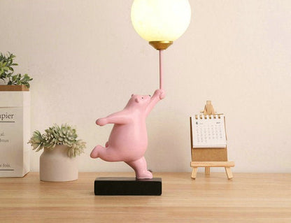 BeerLuxe - Lampe de table avec ours mignon et éclairage intime