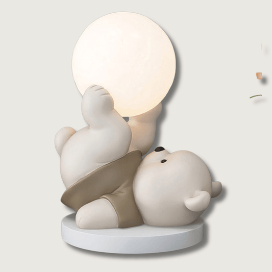 BeerMaan - Lampe de Lune Magique avec Ours en Peluche
