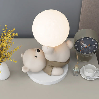 BeerMaan - Lampe de Lune Magique avec Ours en Peluche