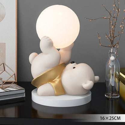 BeerMaan - Lampe de Lune Magique avec Ours en Peluche