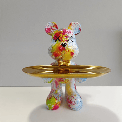 ArtBear - Bear Sculpture with Tray