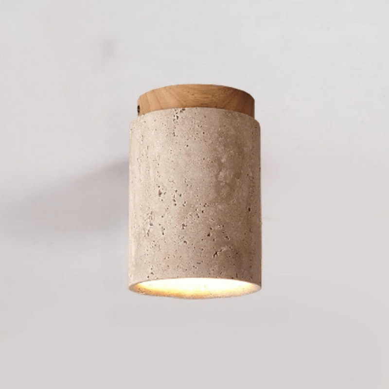 Travertine Glow - Elegant Ceiling Light for Staircase