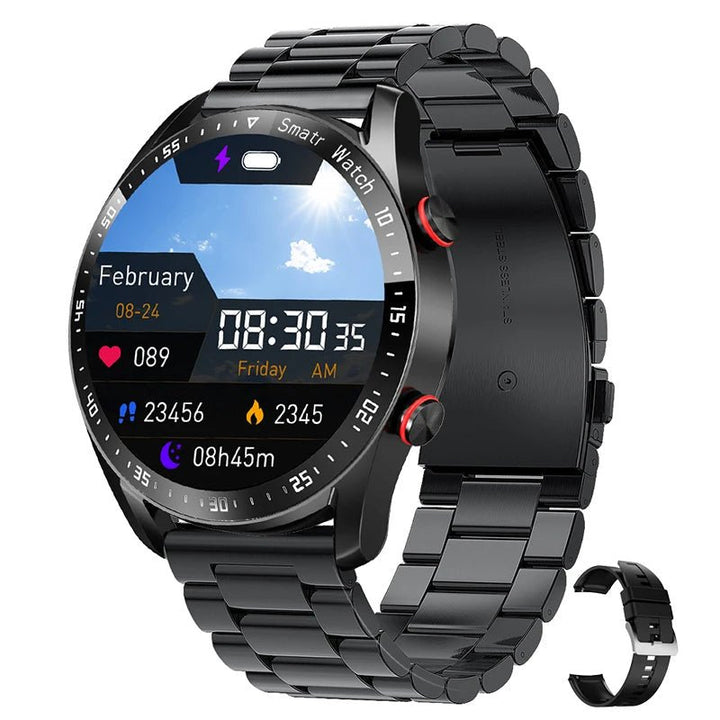 Montre avec glucomètre et moniteur de santé - Élégante et polyvalente