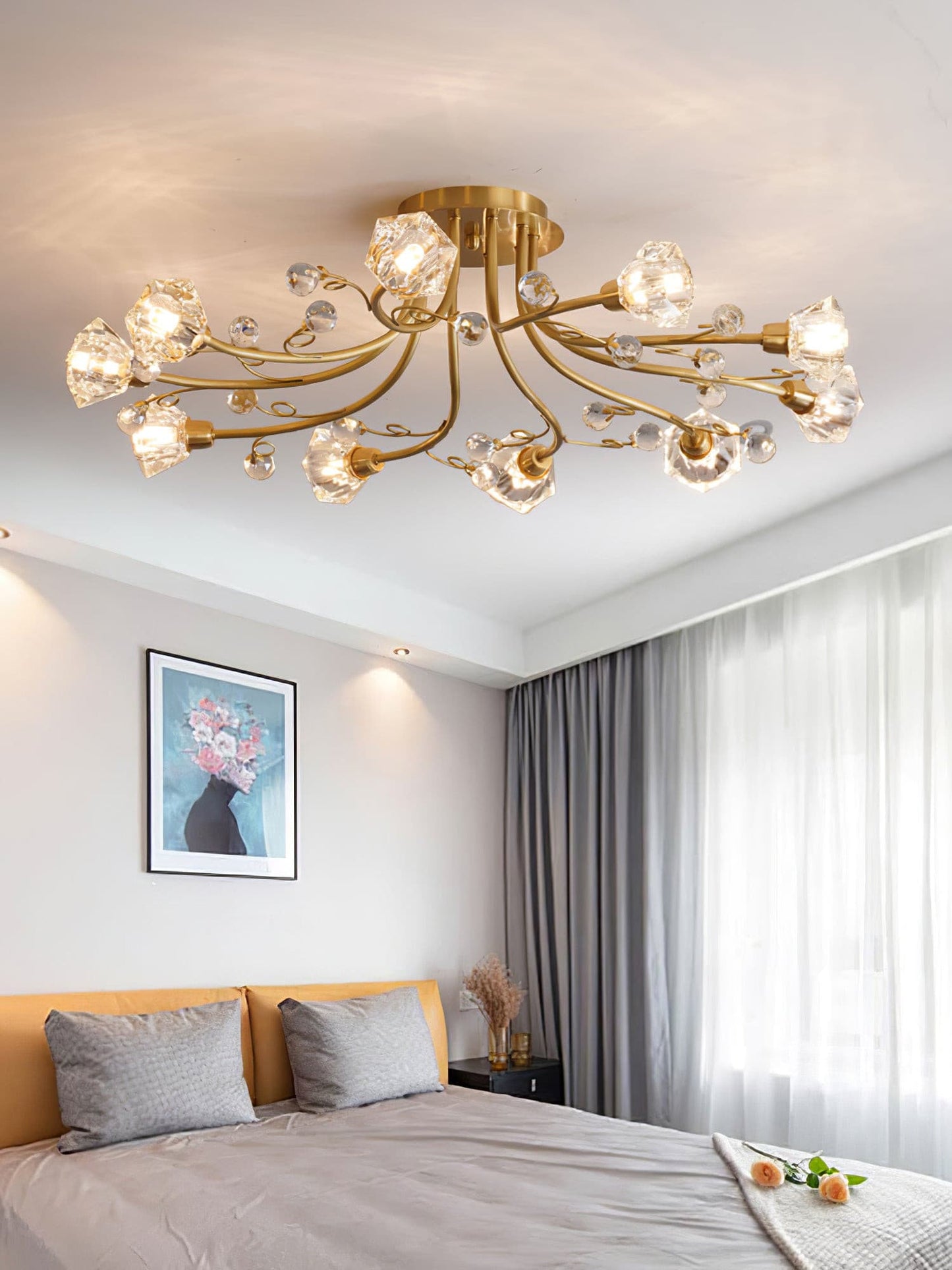 BlossomAura - Flower Ceiling Lamp