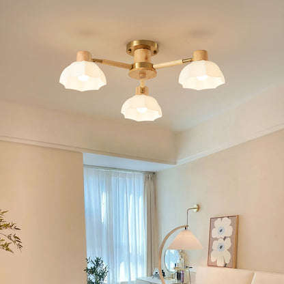 FloralLuxe - Deckenlampe mit Blumendesign und stimmungsvoller Beleuchtung