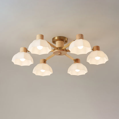 FloralLuxe - Deckenlampe mit Blumendesign und stimmungsvoller Beleuchtung