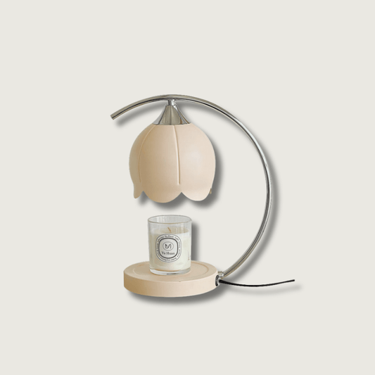 Bougie florale - Lampe de table