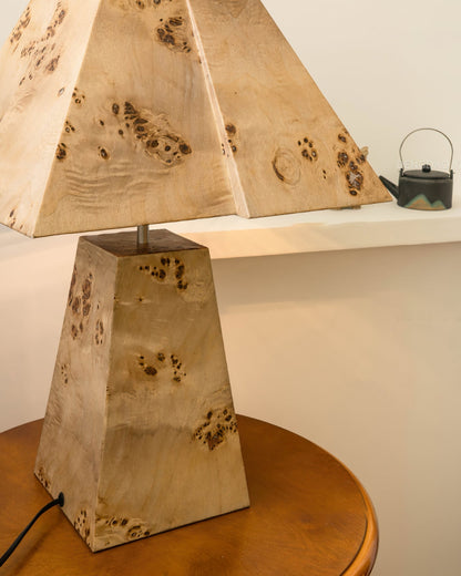 PyramidWood - Wooden Table Lamp