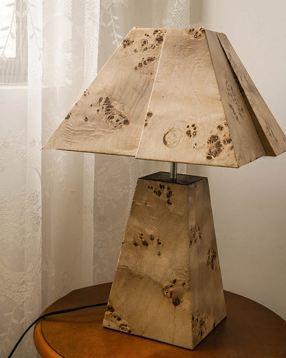PyramidWood - Wooden Table Lamp