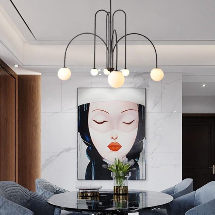 BoogLicht - Modern Pendant Chandelier with Stylish Curves