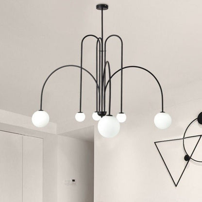 BoogLicht - Modern Pendant Chandelier with Stylish Curves