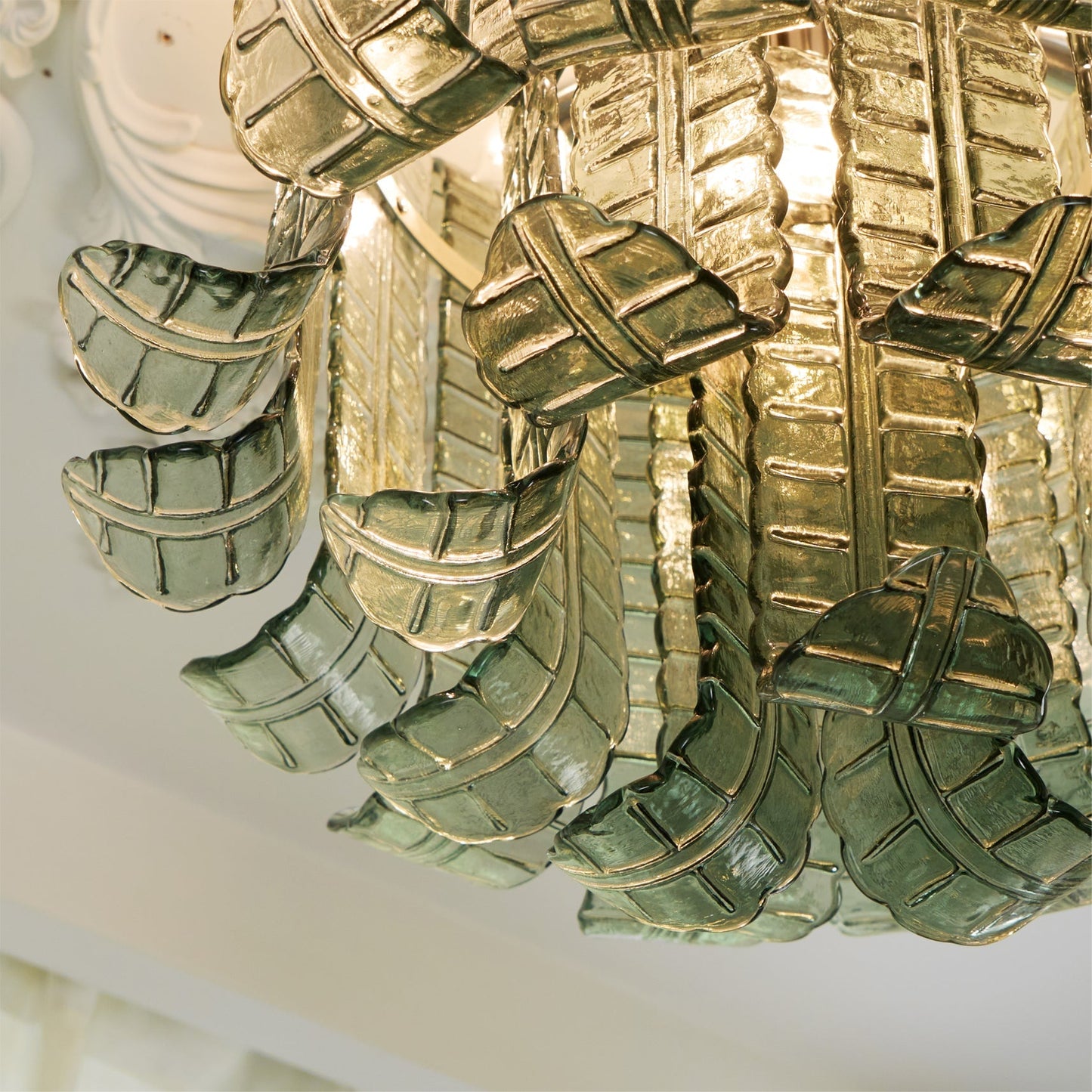 LuxeMurano - Ceiling Light with Italian Glass Style and Subtle Lighting