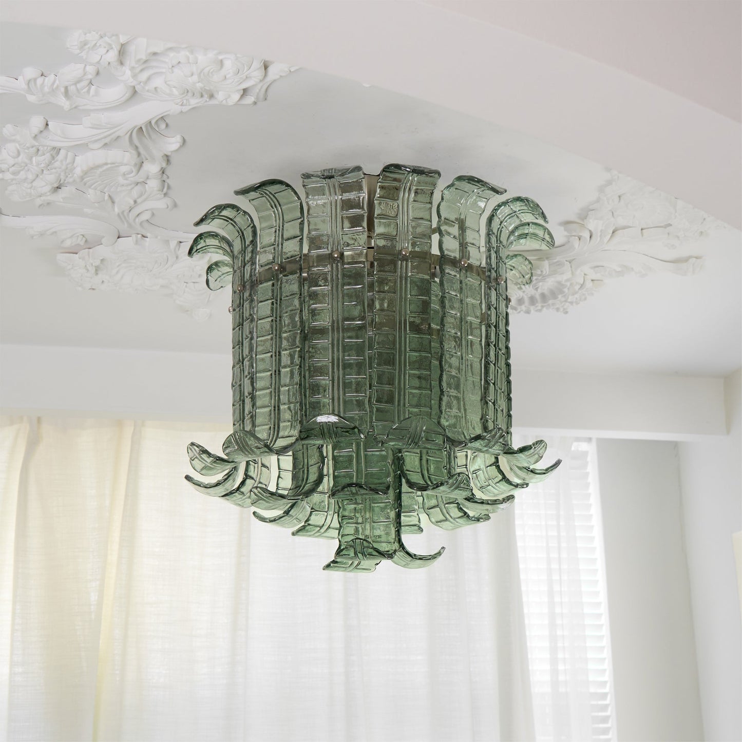 LuxeMurano - Ceiling Light with Italian Glass Style and Subtle Lighting