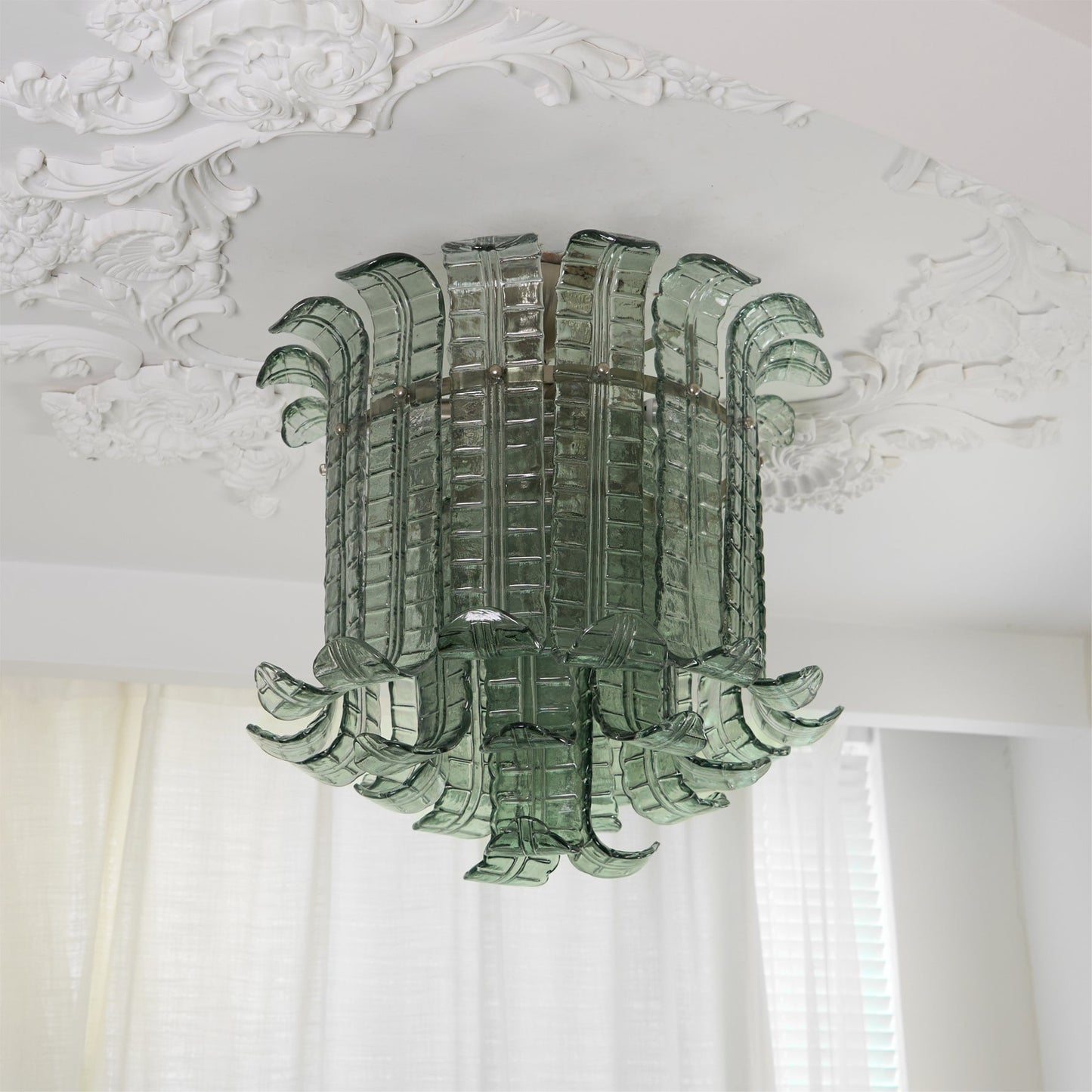 LuxeMurano - Ceiling Light with Italian Glass Style and Subtle Lighting