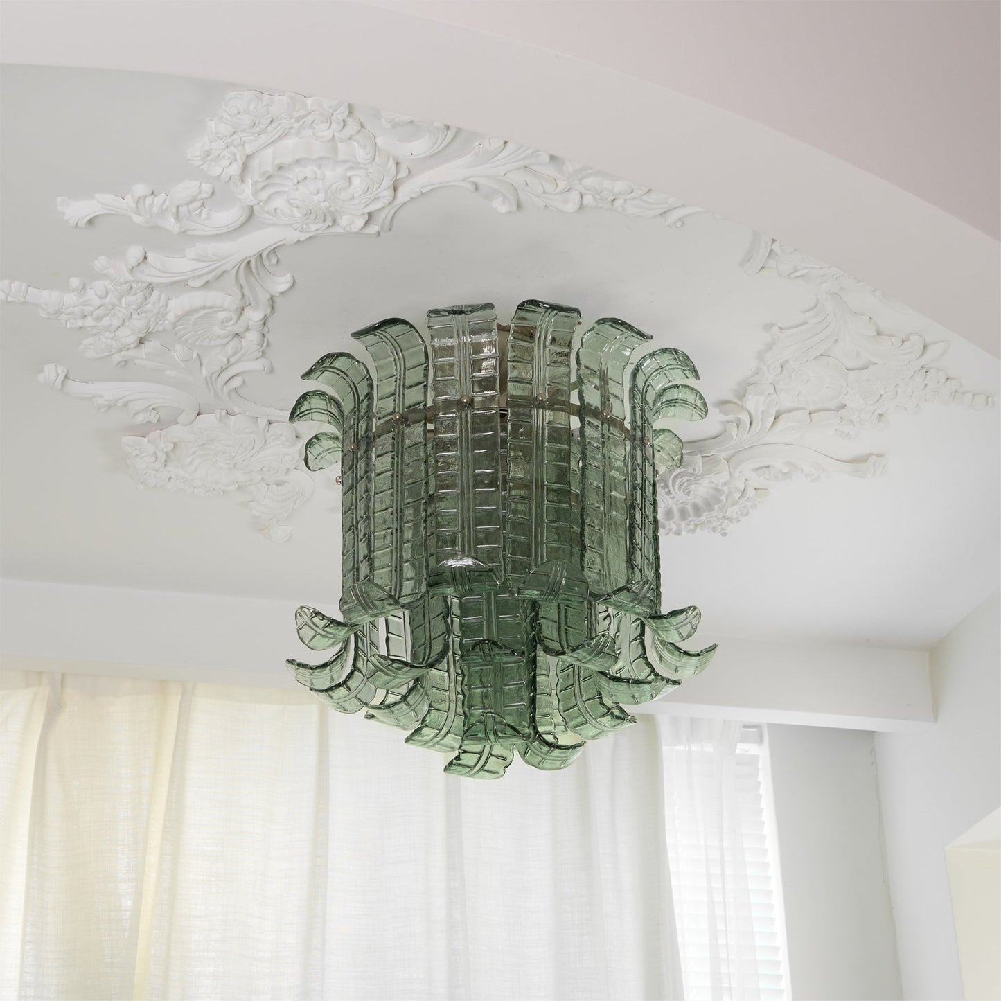 LuxeMurano - Ceiling Light with Italian Glass Style and Subtle Lighting