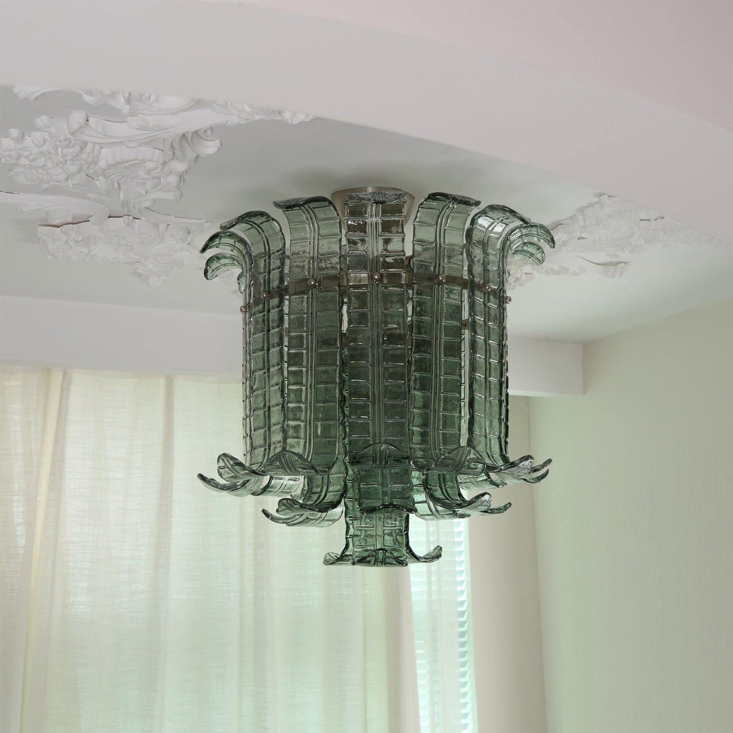 LuxeMurano - Ceiling Light with Italian Glass Style and Subtle Lighting