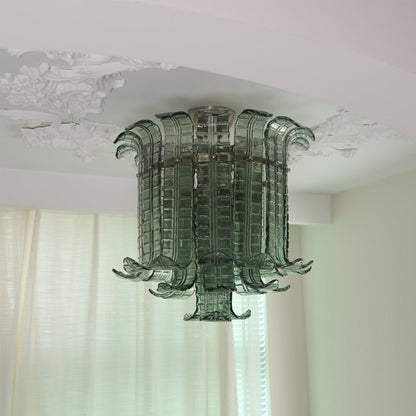 LuxeMurano - Ceiling Light with Italian Glass Style and Subtle Lighting