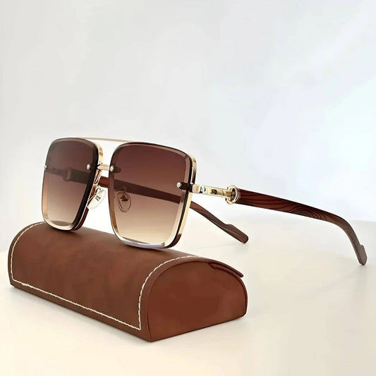Lunettes de soleil en bois vintage – Élégantes et uniques