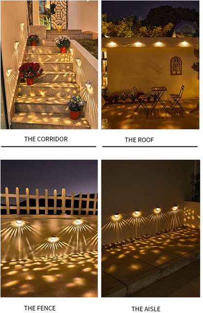 PhantomLight - Lampe Murale Solaire avec Éclairage Moderne pour l'Extérieur
