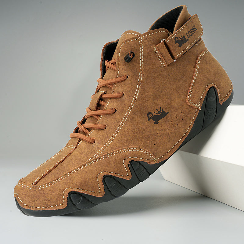 Chaussures de marche pour hommes - cuir - semelle orthopédique