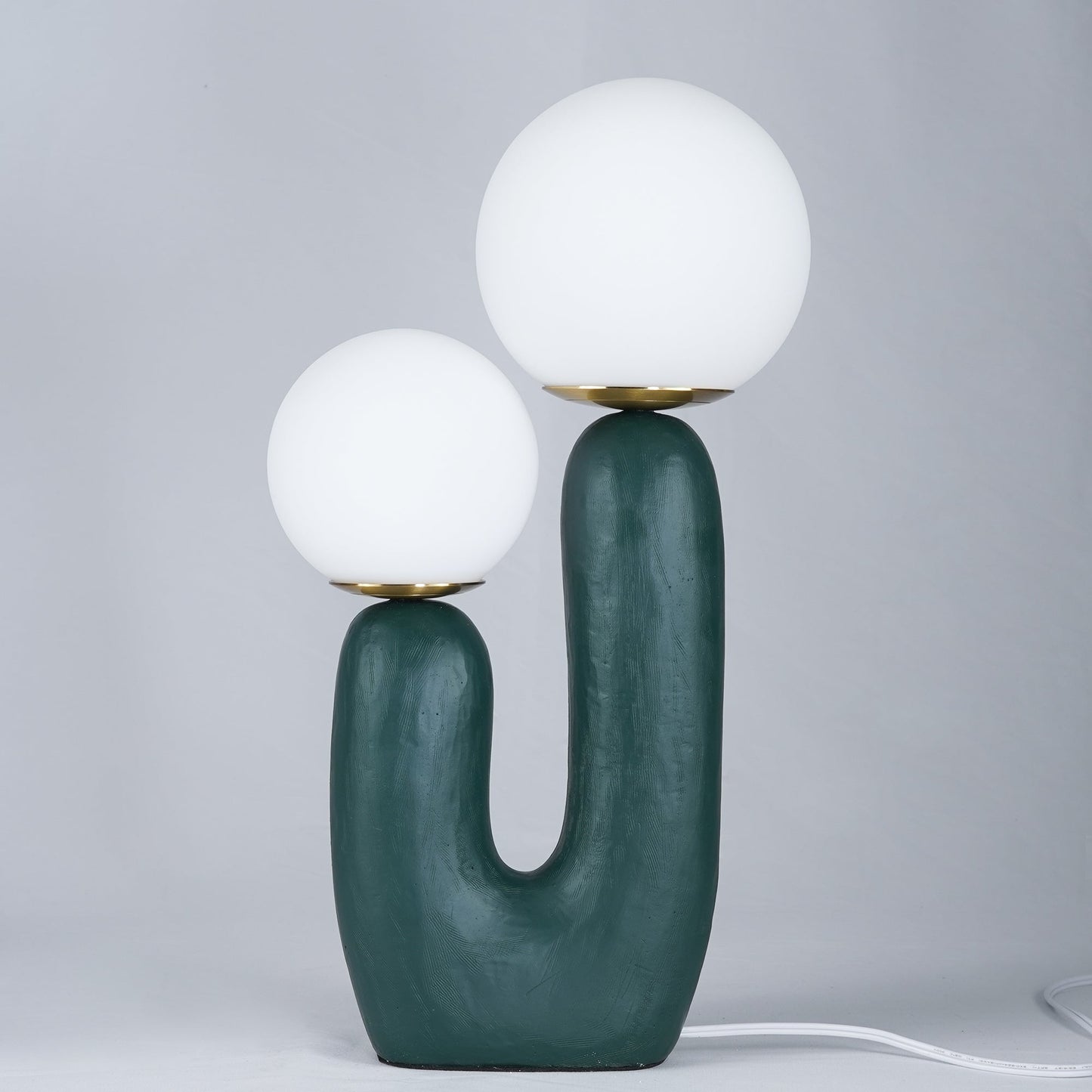 EcoLuxe - Zeitgenössische Glas- und Harztischlampe