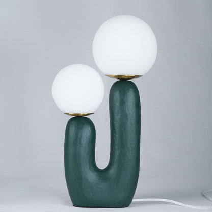 EcoLuxe - Zeitgenössische Glas- und Harztischlampe