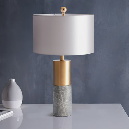 MarbleGlow - Bordlampe med stilfuld marmorfod og slankt design