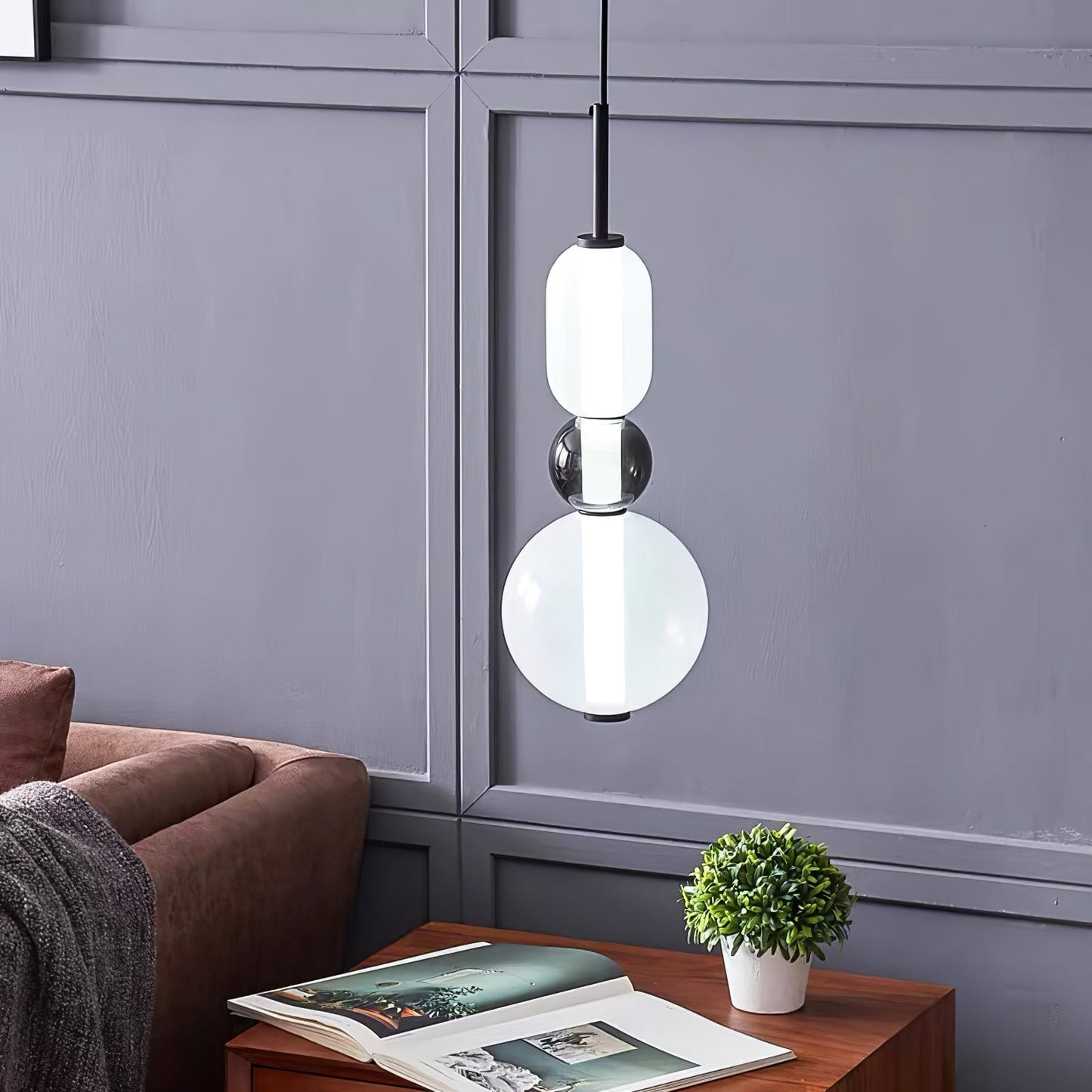 Pendant Light Made of Candied Glass