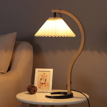 NatureArc - Wooden Table Lamp with Organic Shapes