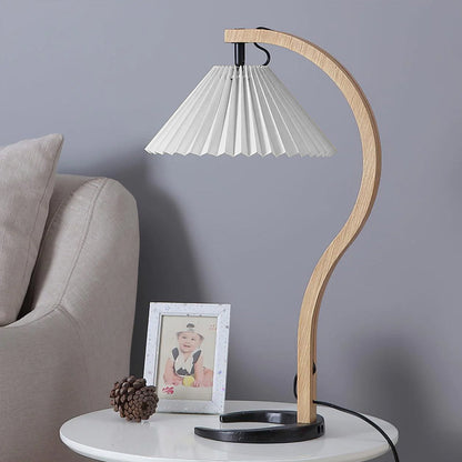 NatureArc - Wooden Table Lamp with Organic Shapes