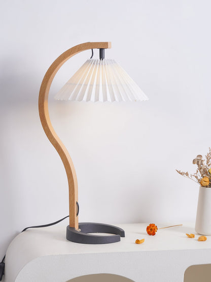 NatureArc - Wooden Table Lamp with Organic Shapes