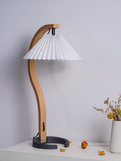 NatureArc - Wooden Table Lamp with Organic Shapes