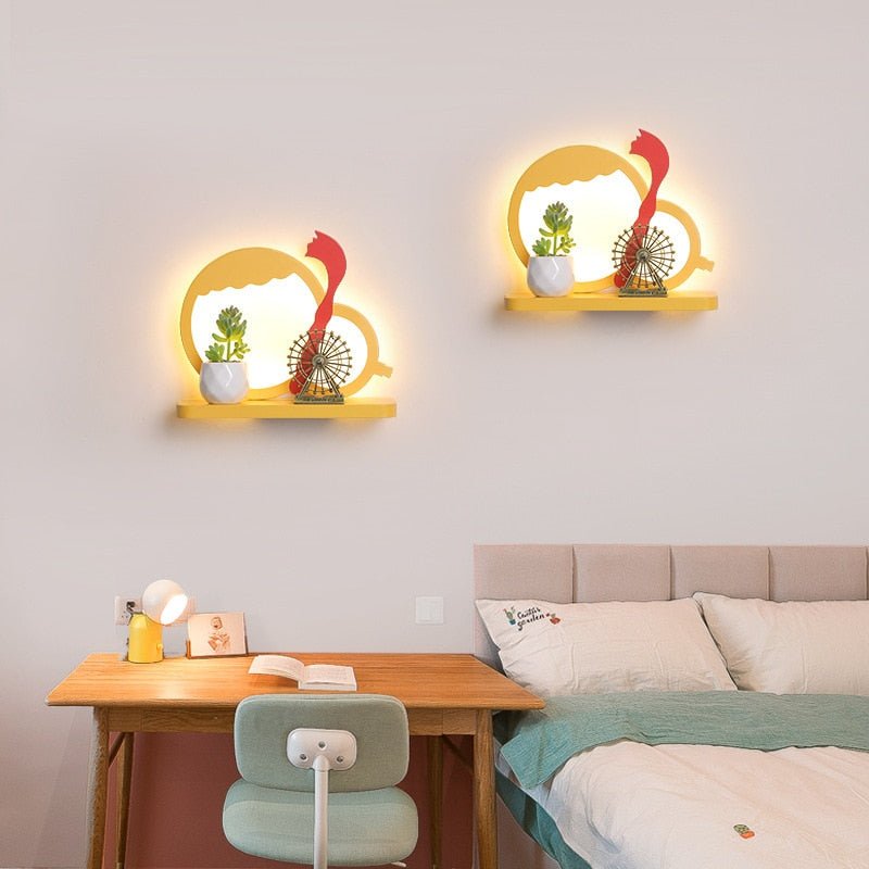 CartoonShelf - LED-Wandlampe mit Regal