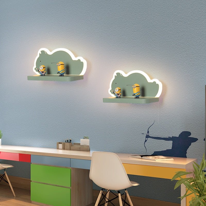 CartoonShelf - LED-Wandlampe mit Regal