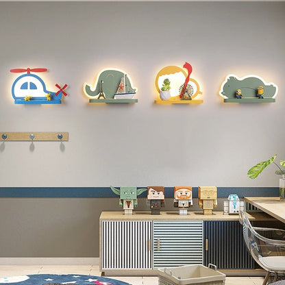 CartoonShelf - LED-Wandlampe mit Regal