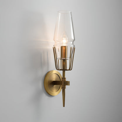 GoldLight - Elegant væglampe med sorte og gyldne accenter