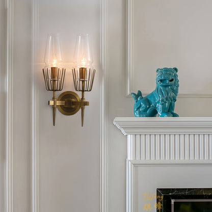 GoldLight - Elegant væglampe med sorte og gyldne accenter