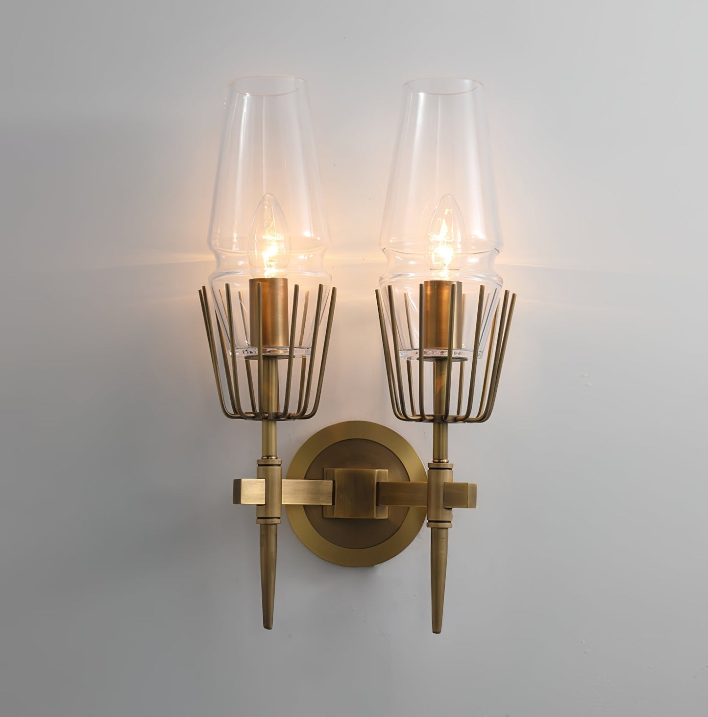 GoldLight - Elegant væglampe med sorte og gyldne accenter