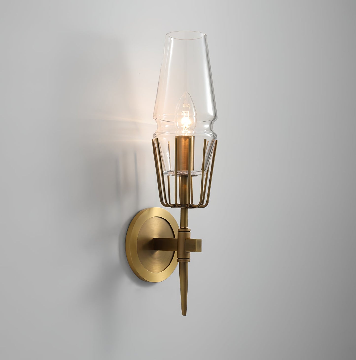 GoldLight - Elegant væglampe med sorte og gyldne accenter