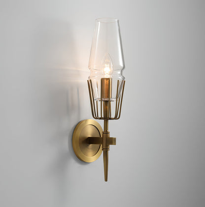 GoldLight - Elegant væglampe med sorte og gyldne accenter