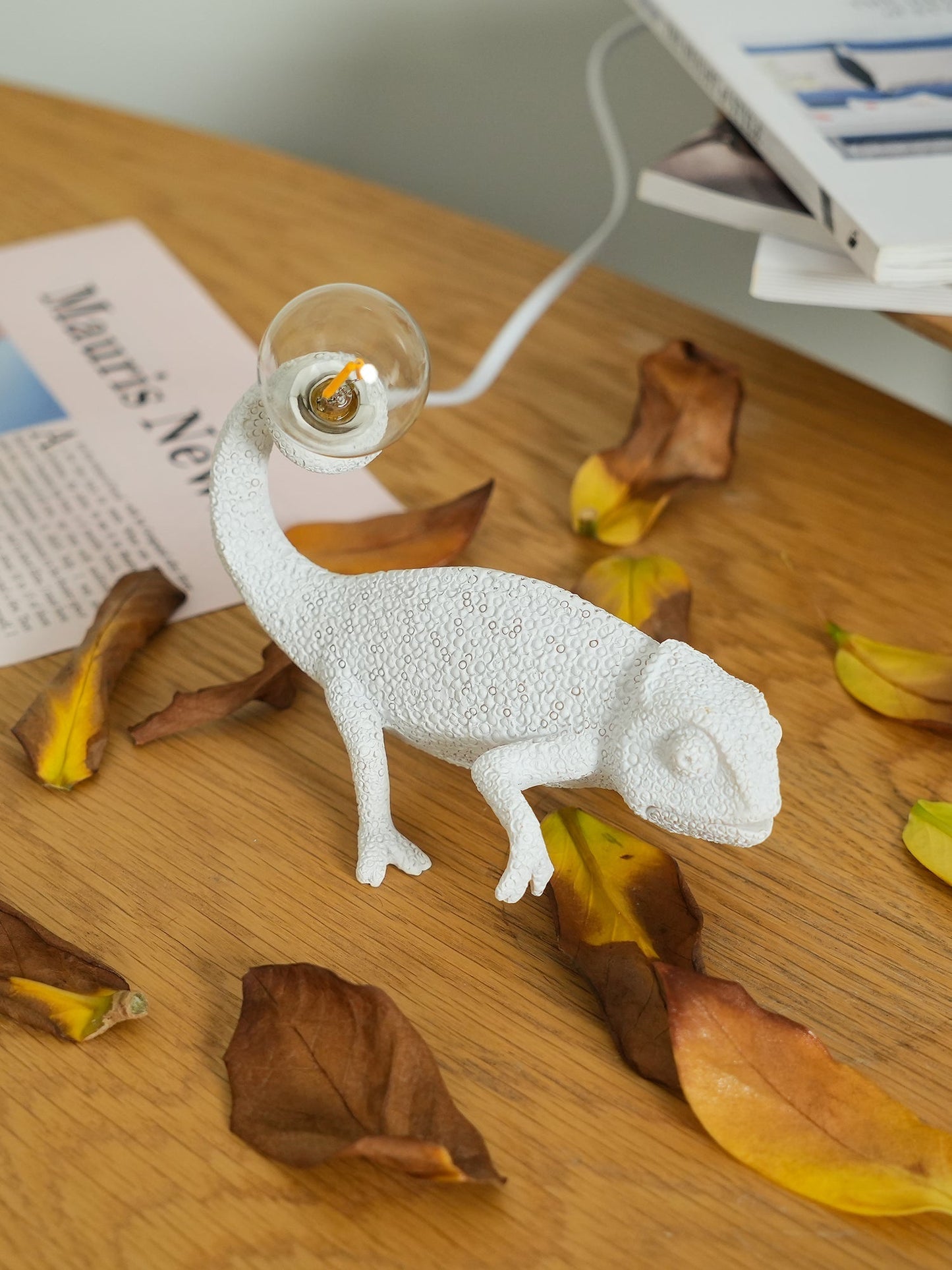CamouLuxe - Harpiks Bordlampe med Kameleon Stil