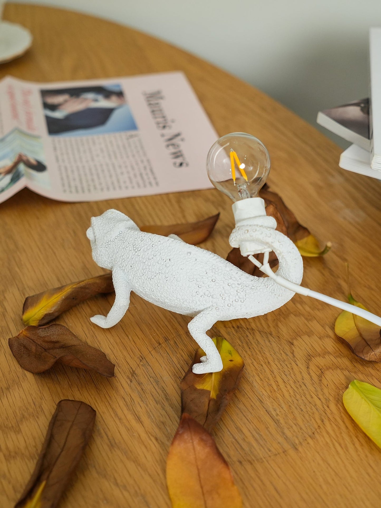 CamouLuxe - Harpiks Bordlampe med Kameleon Stil