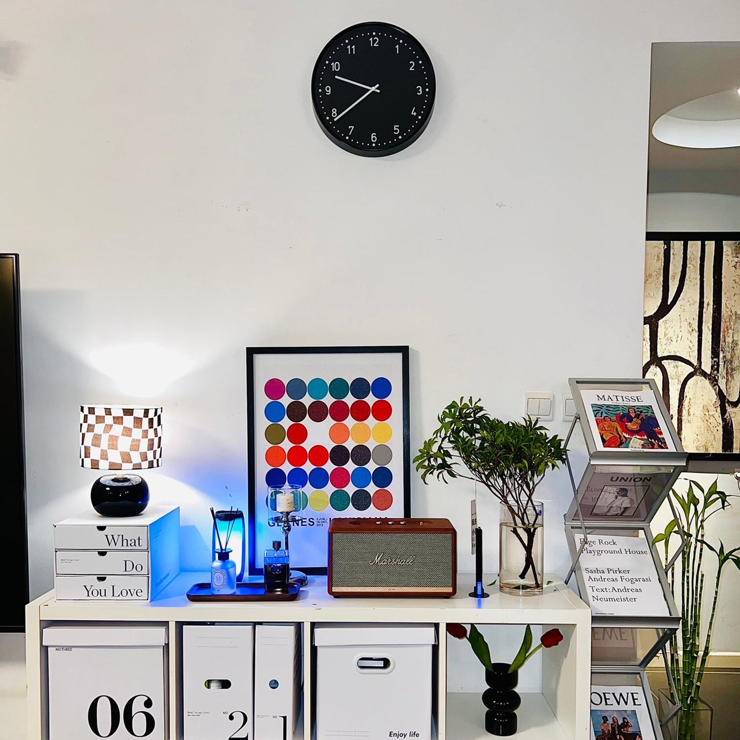 GridAura - Unique Geometric Table Lamp