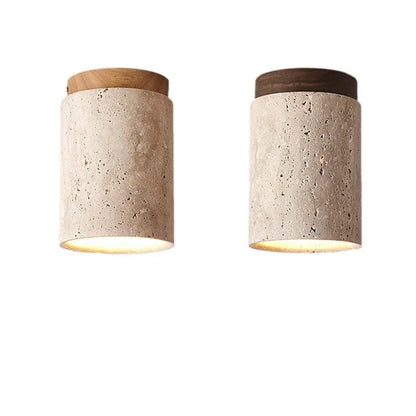 Travertine Glow - Elegant Ceiling Light for Staircase