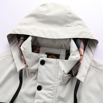 Alan - Water- and windproof jacket with removable hood for men