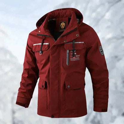 Veste coupe-vent et imperméable pour hommes avec capuche - Cael