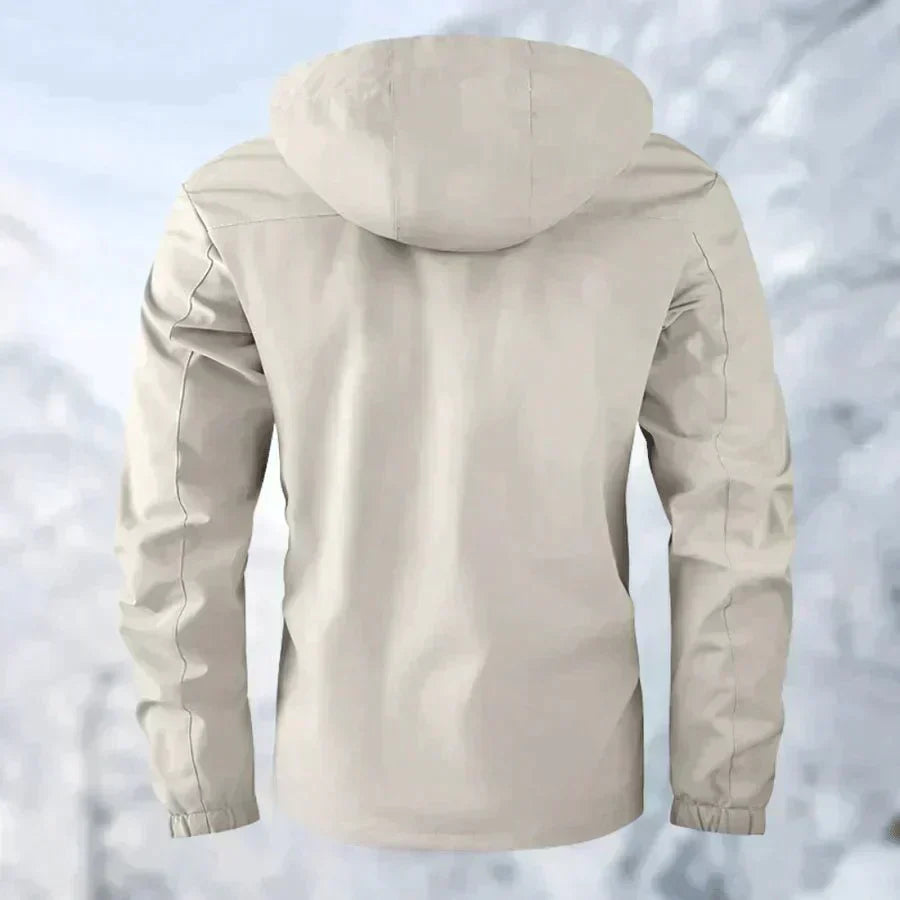 Alan - Water- and windproof jacket with removable hood for men